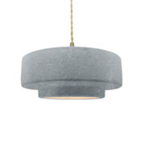 Radiance 1 Light Medium Tier Pendant by Justice Design - CER-6543TWST