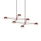 Ray 51W 6 LED Chandelier 12 Inch Tall and 67.75 Inch Wide by Sonneman - 2036