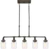 Squire 5 Light Oversized Linear Chandelier by Quoizel - SQR538