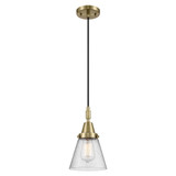 Cone 1 Light Cord Hung Mini Pendant 9.13 Inch Tall by Innovations - 447-1P-G6