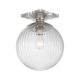 Orly 1 Light Semi Flush Mount 12 Inch Tall and 10 Inch Wide by Crystorama - ORY-1003