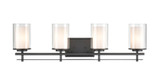Huderson 4 Light Bath Vanity 8.75 Inch Tall and 31 Inch Wide by Millennium - 5504