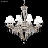 Dynasty Cast Brass 13 Light Large Chandelier by James Moder 94350PW-55 - 94350PW-55