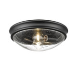 Belforge 2 Light Glass Flush Mount 5 Inch Tall and 12 Inch Wide by Millennium - 5228
