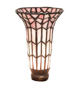 Tiffany Pond Lily Honey Wisp & Red 4 x 6 Shade by Meyda Tiffany - 1655-6S