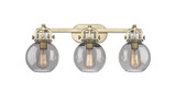 Newton Sphere 3 Light Industrial Vanity Light by Innovations - 410-3W-G410-7