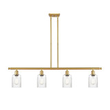 Hadley 4 Light Stem Hung Island 9.5 Inch Tall X 48 Inch Wide by Innovations - 516-4I-G34