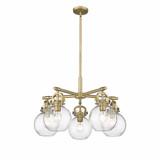 Newton Sphere 5 Light Medium Chandelier by Innovations - 410-5CR-G410-7