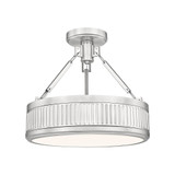 Quinn 30W 1 LED Semi Flush Mount 13.25 Inch Tall and 15 Inch Wide by Z Lite - 3046SF15