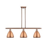 Bristol 3 Light Stem Hung Island 10 Inch Tall X 36 Inch Wide by Innovations - 516-3I-MBD-75