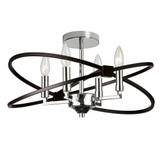 Paloma 4 Light 18 Inch Wide Semi Flush Mount by Dainolite - PAL-184SF