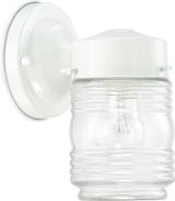 1 Light Jelly Jar Wall Sconce by Quorum - 5010