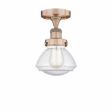 Olean 1 Light 6.5 Inch Wide Semi Flush Mount by Innovations - 616-1F-G32
