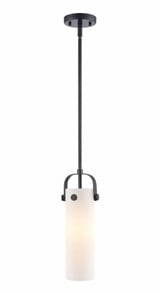 Pilaster II Cylinder 1 Light Mini Pendant 14.5 Inch Tall by Innovations - 423-1S-G423-12