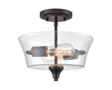 Caily 2 Light Semi Flush Mount 10.43 Inch and 11.62 Inch Wide by Millennium - 2110
