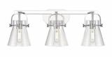 Pilaster II Cone 3 Light Bath Vanity 26.5 Inch Wide by Innovations - 423-3W-G411-6