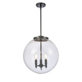 Beacon 3 Light Stem Hung Pendant 17 Inch Tall X 16 Inch Wide by Innovations - 221-3S-G20-16
