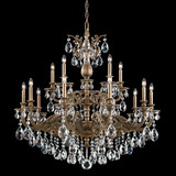 Milano 15 Light Oversized 2 Tier Chandelier by Schonbek 5685 - 5685