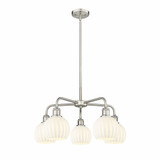 White Venetian 5 Light Medium Chandelier by Innovations 516-5CR-G1217-6 - 516-5CR-G1217-6