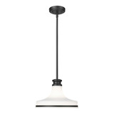 Reznor 1 Light Pendant 9 Inch Tall and 12 Inch Wide by Z Lite - 831P12