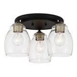 Winsley 3 Light 15 Inch Wide Semi Flush Mount by Minka Lavery - 2438