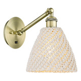 Bristol Natural 1 Light Adjustable Wall Sconce 9.5 Inch by Innovations - 317-1W-NBD-75