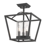 Mercer Light Inch Wide Semi Flush Mount by Golden - 4309-SF