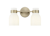 Corella 2 Light Bath Vanity 8.3 Inch Tall and 14 Inch Wide by Millennium - 23002