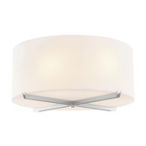 Acryluxe Crossbar 6 Light 24 Inch Wide Flush Mount by Justice Design - ACR-9526-OPAL