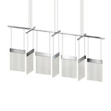 V Panels 98.9W 7 LED Pendant 11.75 Inch Tall and 56 Inch Wide by Sonneman - 3096
