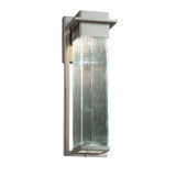 Fusion Pacific 14WLED Rain Glass Large Outdoor Wall Mount by Justice Design - FSN-7544W-RAIN
