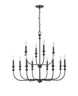 Savanne 12 Light Chandelier 31.3 Inch Tall and 33.9 Inch Wide by Millennium - 29612