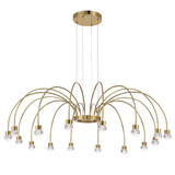 Vario 3W 16 LED Chandelier 14 Inch Tall and 47 Inch Wide by Golden - 1573-16