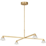 Midrand 31.9W 4 LED Crystal Chandelier 37.4 Inch by Visual Comfort Modern - SLCH754