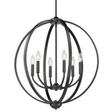 Colson 6 Light Medium Chandelier by Golden - 3167-6