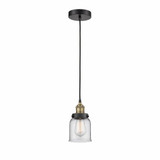 Bell 1 Light Mini Cord Hung Pendant 9.5 Inch Tall by Innovations - 616-1PH-G5