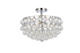 Savannah 3 Light 16 Inch Wide Flush Mount by Elegant - 1107F16