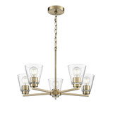Strayhan 5 Light Chandelier 14.75 Inch Tall and 24 Inch Wide by Millennium - 64105