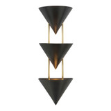 Versus 3 Light Wall Sconce 28.13 Inch Tall and 10 Inch Wide by Alora - WS341328