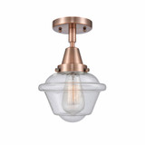 Oxford 1 Light 7.5 Inch Wide Steel Flush Mount by Innovations - 447-1C-G53