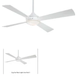 Aluma 4 Blade Ceiling Fan with Light Kit 52 Inches Wide by Minka Aire - F521L