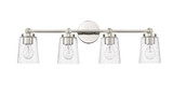 Lauryn 4 Light Bath Vanity 9.3 Inch Tall and 30.5 Inch Wide by Millennium - 22004