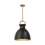 Waldo 1 Light Medium Pendant 17.13 Inch Tall by Alora - PD411314