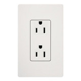 Claro 4.6 Inch 15A Receptacle by Lutron - CAR-15