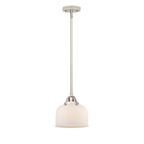 Bell 1 Light Stem Hung Mini Pendant 8.5 Inch and 8 Inch Wide by Innovations - 288-1S-G7
