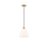 Bristol 100W 1 LED Cord Dome Mini Pendant 11.5X9 Inch Wide by Innovations - 516-1P-GBD-9-LED