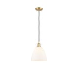 Bristol 100W 1 LED Cord Dome Mini Pendant 11.5X9 Inch Wide by Innovations - 516-1P-GBD-9-LED