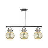 Newton Sphere 3 Light Stem Arched Island 41.5 Inch Wide by Innovations - 410-3I-G410-10_P