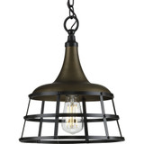 Bastille 1 Light Medium Pendant by Progress - P500236