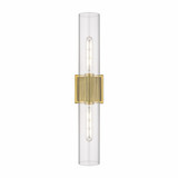 Bolivar 2 Light Vanity Light 28 Inch Tall by Innovations - 428-2WL-G428-12